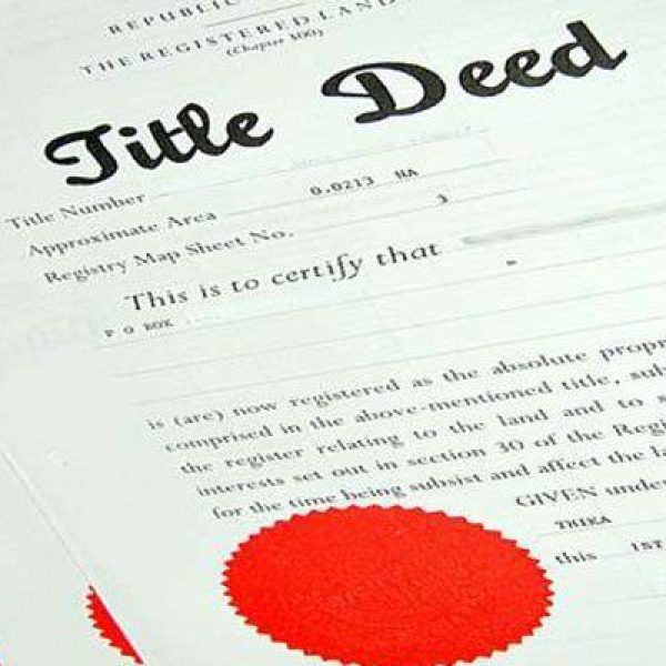 How Many People Should Be Under One Title Deed?